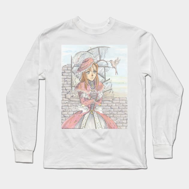 Surveying the Ruins Long Sleeve T-Shirt by Aqutalion